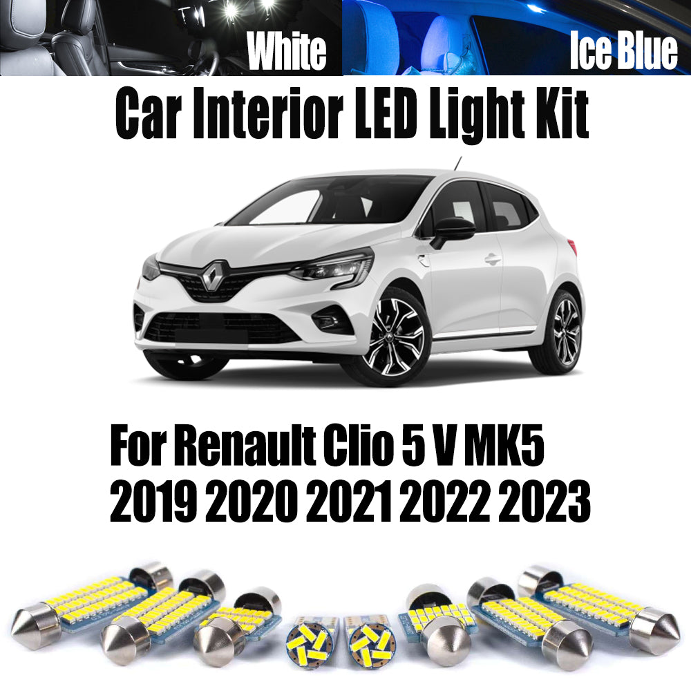 AutoGlowLED Canbus LED Interior Light Kit for Renault Clio 5 V MK5 2019-2023