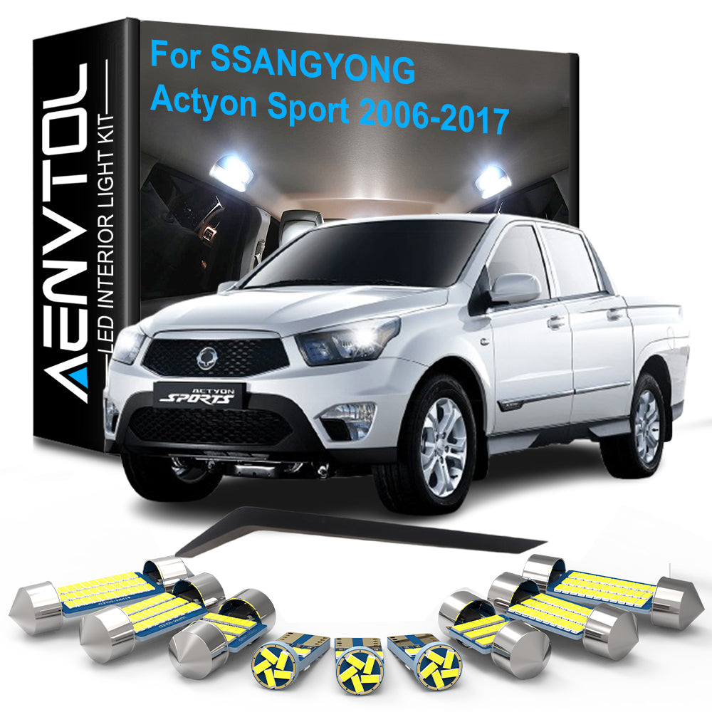 AutoGlowLED Canbus LED Interior Light Kit for SSANGYONG Actyon Sport 2006-2017