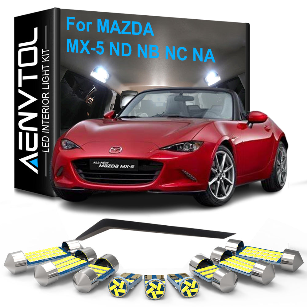AutoGlowLED Mazda MX-5 Miata LED Interior Light Kit Canbus Error Free