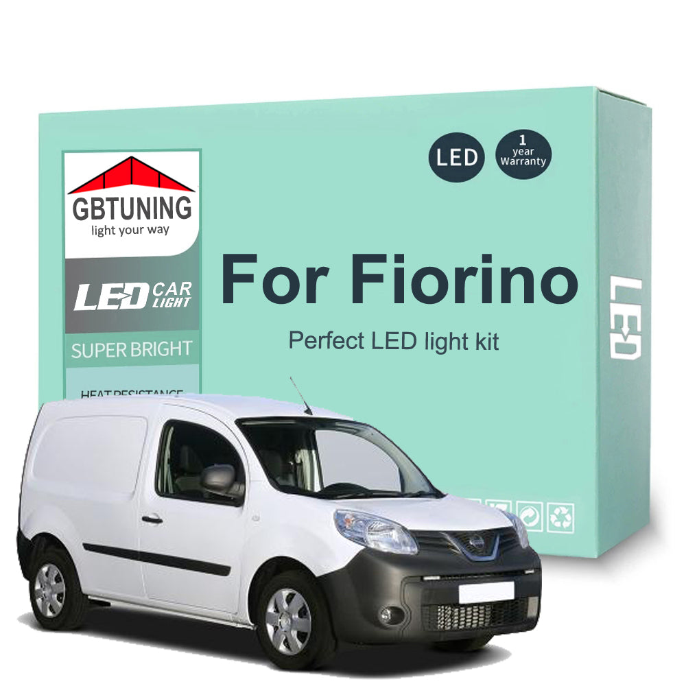 AutoGlowLED Canbus LED Interior Light Kit for Fiat Fiorino Qubo 2007-2023