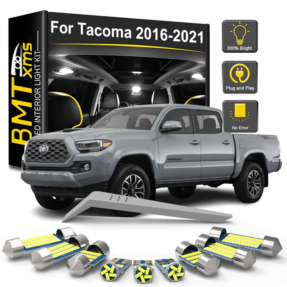 AutoGlowLED 10Pc LED Interior Light Kit for Toyota Tacoma 2016-2021 Canbus
