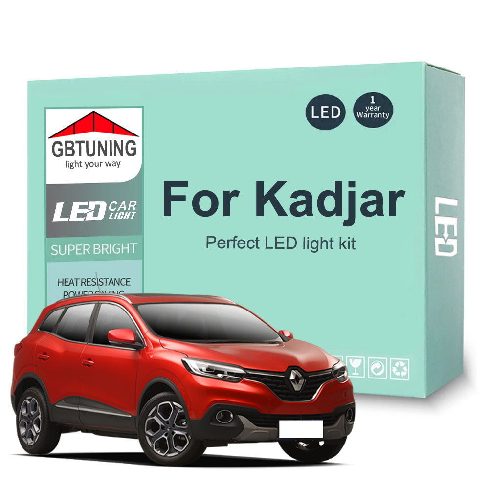 AutoGlowLED 14Pcs LED Interior Light Kit for Renault Kadjar 2015-2021 Canbus
