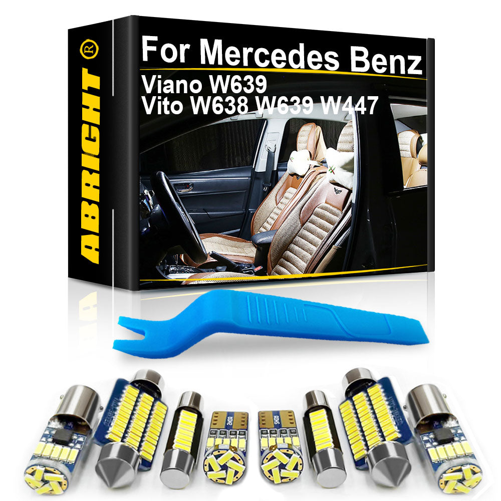 AutoGlowLED Car LED Interior Light Kit for Mercedes Benz Vito Viano W447 W638 W639 Canbus