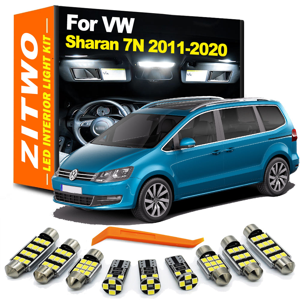 AutoGlowLED 21Pcs LED Interior Light Kit for VW Sharan 7N 2011-2020