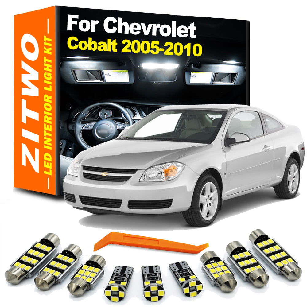 AutoGlowLED 8Pcs Canbus LED Interior Light Kit for Chevy Cobalt 2005-2010