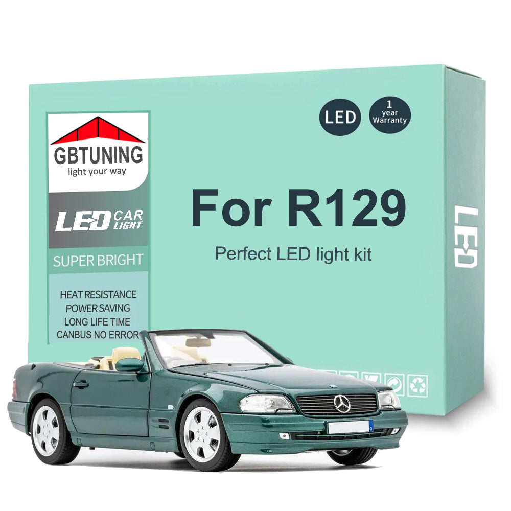 AutoGlowLED 11Pc LED Interior Light Kit for Mercedes Benz SL R129 1990-2001 Canbus