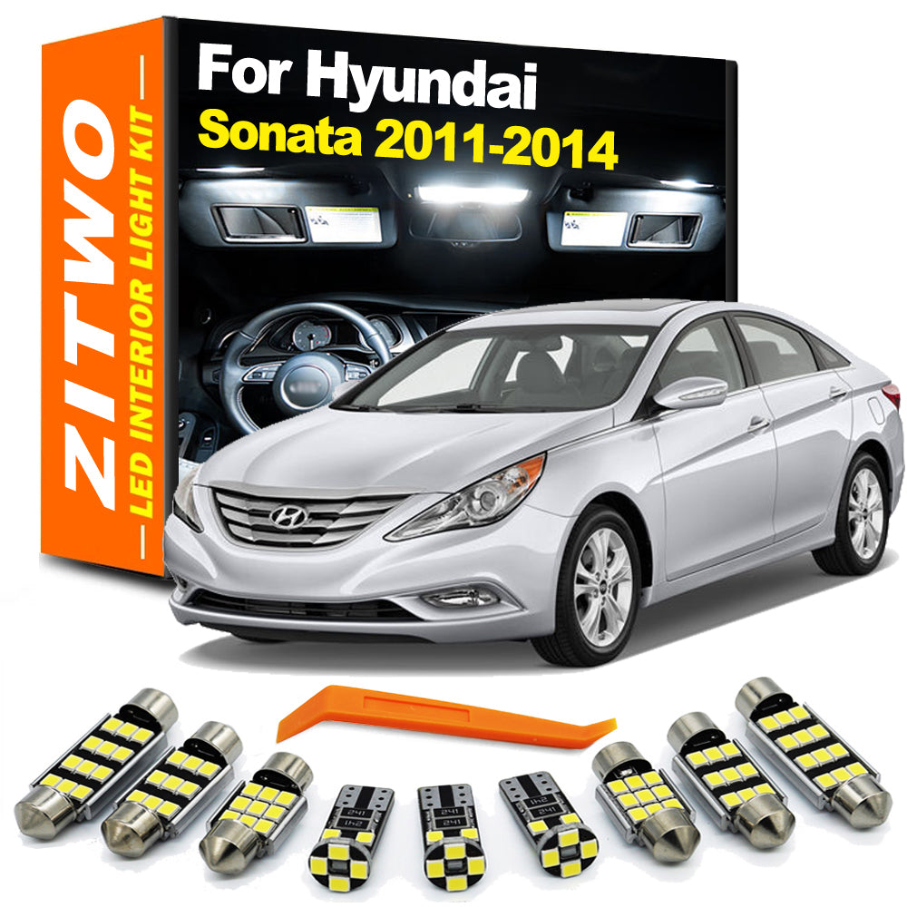 AutoGlowLED 14 Pcs LED Interior Light Kit for Hyundai Sonata 2011-2014
