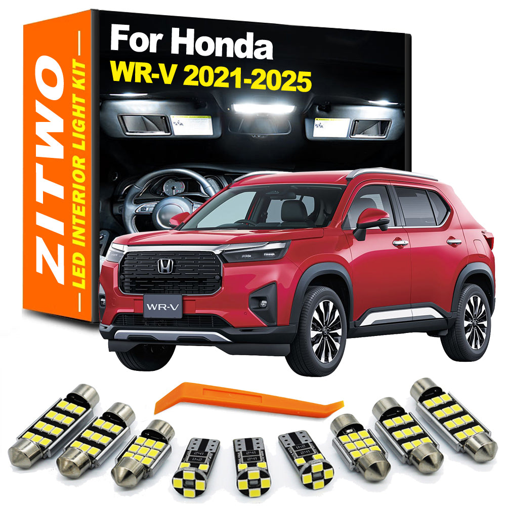 AutoGlowLED 9-Piece LED Interior Light Kit for Honda WR-V 2021-2025