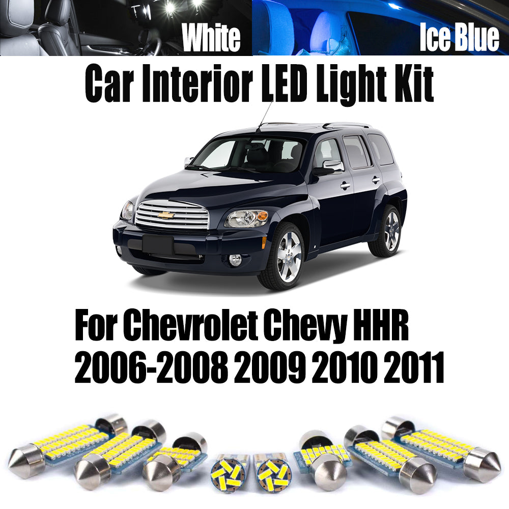 AutoGlowLED 11Pc Canbus LED Interior Light Kit for Chevrolet HHR 2006-2011