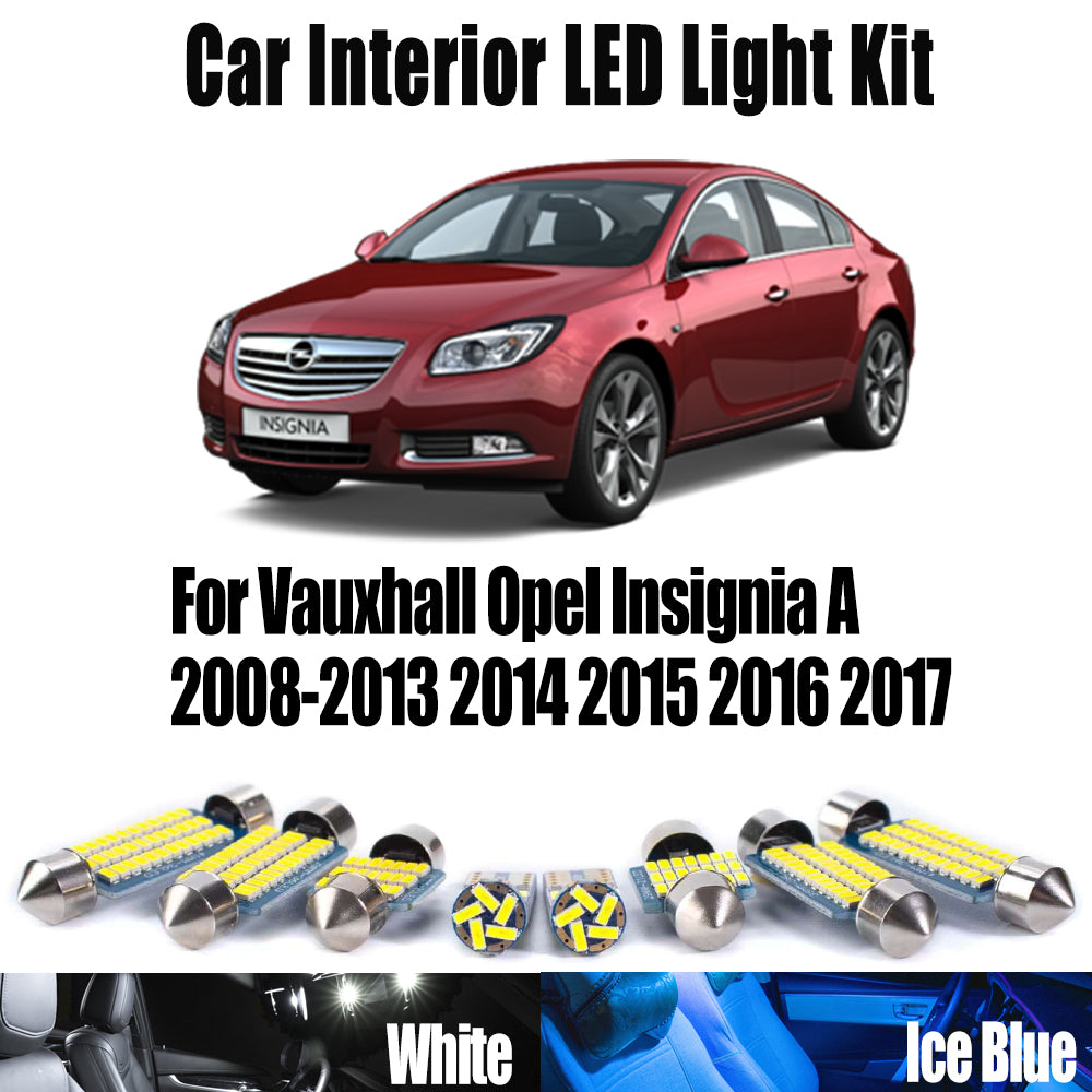 AutoGlowLED 20Pc Canbus LED Interior Light Kit for Vauxhall Opel Insignia A 2008-2017