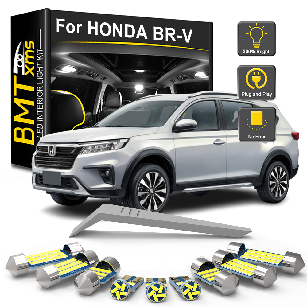AutoGlowLED 6Pc LED Interior Light Kit for Honda BR-V 2016-2022 Canbus