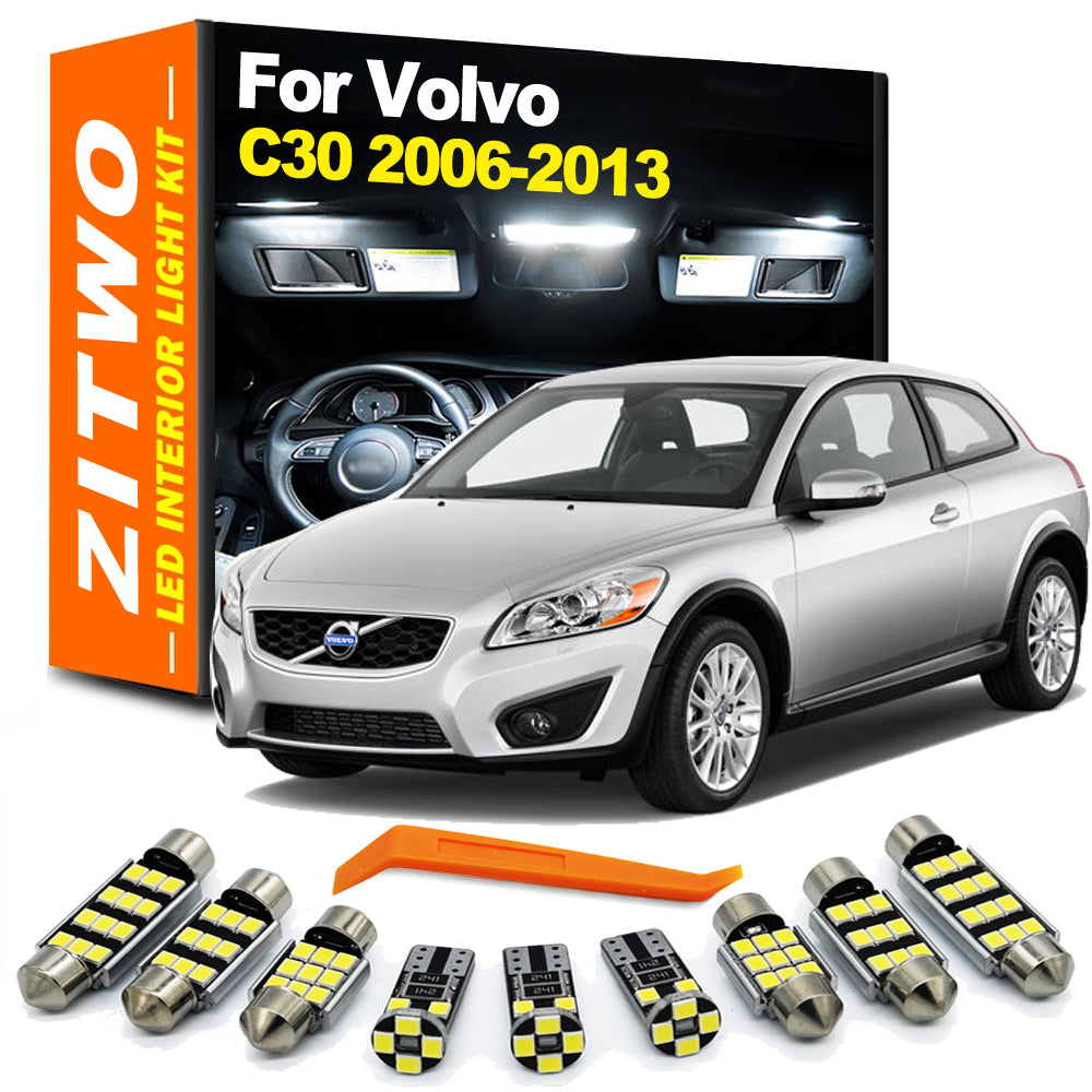 AutoGlowLED 13Pcs Canbus LED Interior Light Kit for Volvo C30 2006-2013