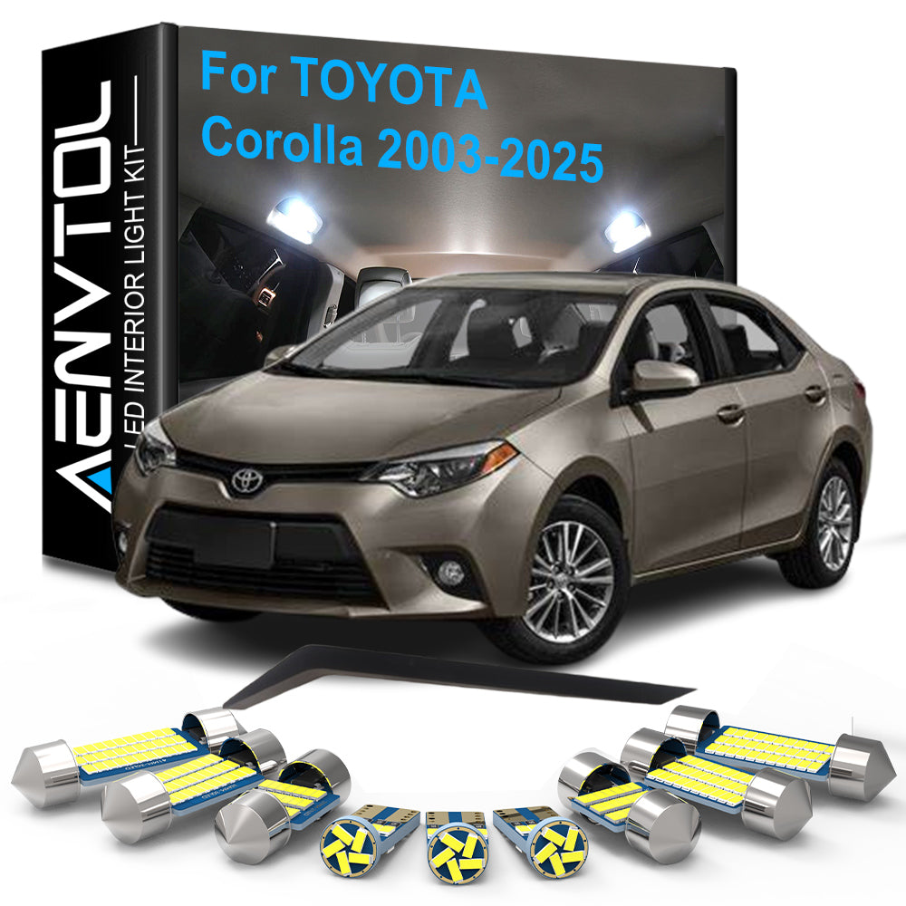AutoGlowLED Canbus LED Interior Light Kit for Toyota Corolla 2003-2025