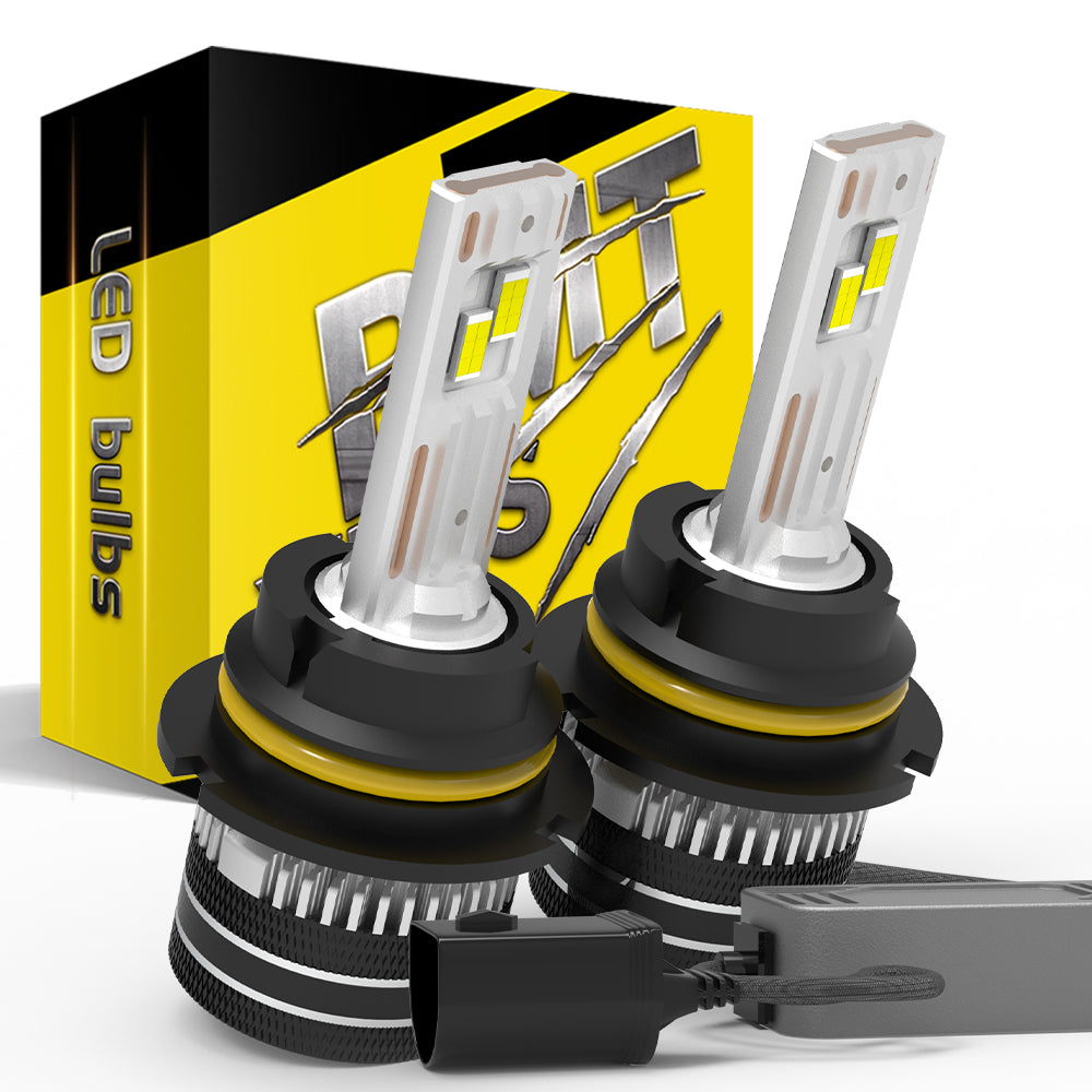 AutoGlowLED 9004 HB1 LED Headlight Bulbs for Ford Bronco F150 Mustang Ranger