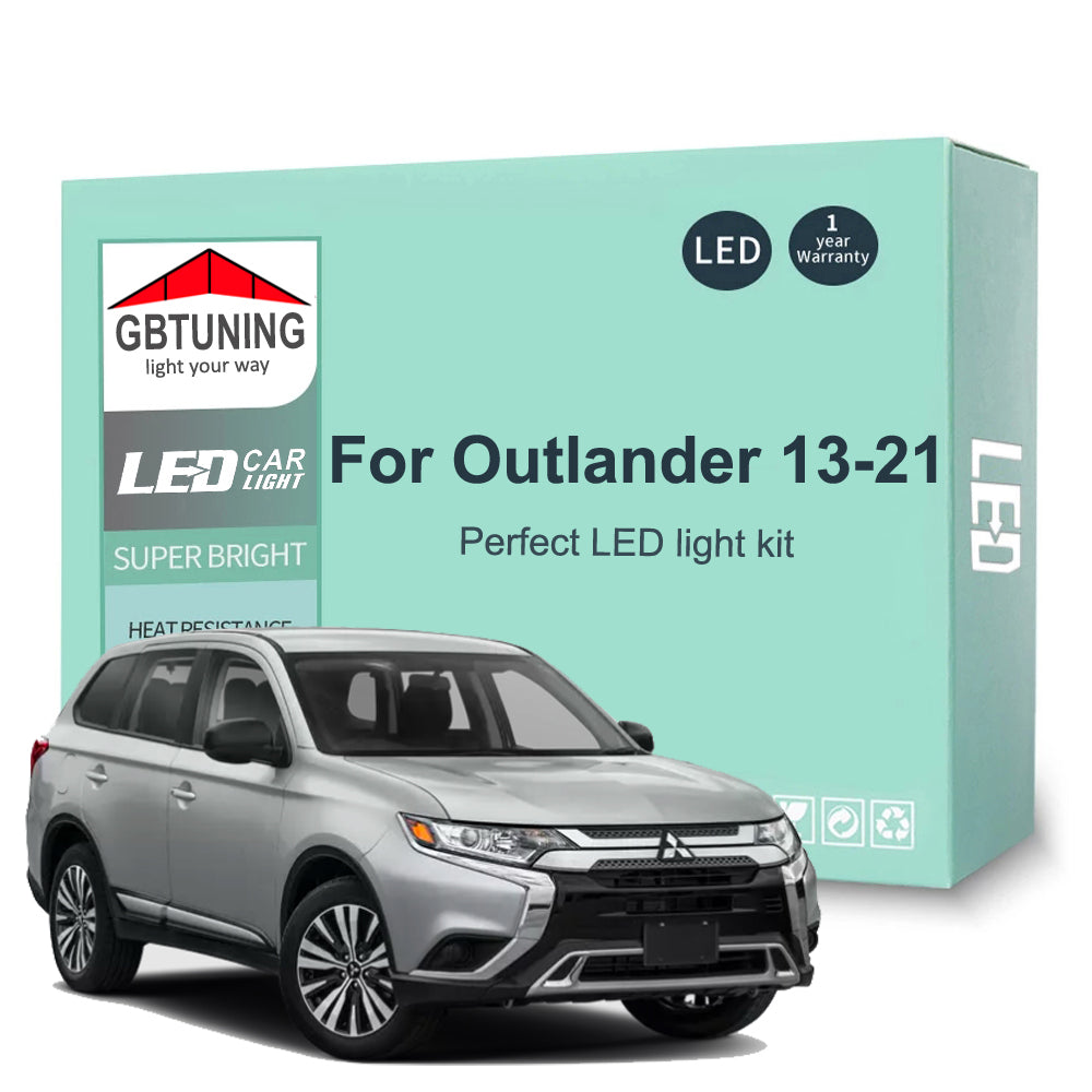 AutoGlowLED 11Pc LED Interior Light Kit for Mitsubishi Outlander III 2013-2021