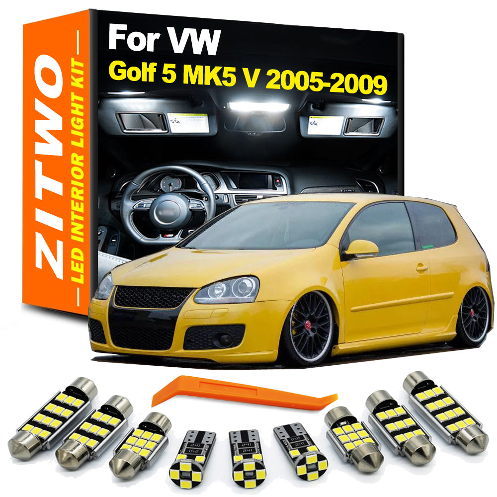AutoGlowLED Canbus LED Interior Light Kit for VW Golf 5 MK5 2005-2009