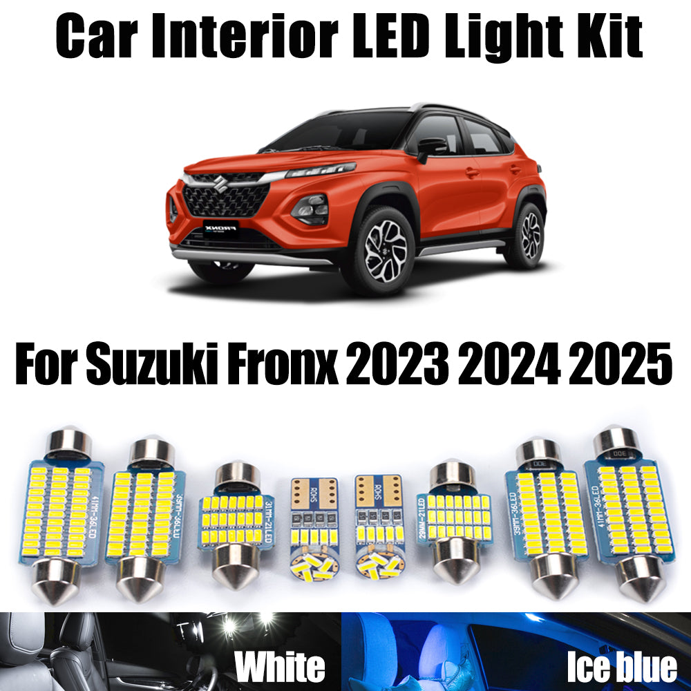 AutoGlowLED LED Interior Light Kit for Suzuki Fronx 2023-2025 Canbus 10Pcs