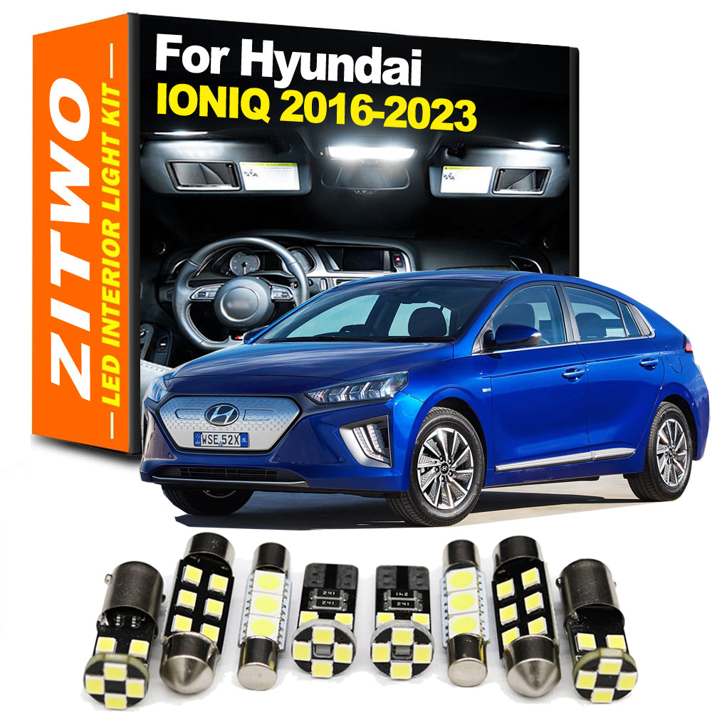AutoGlowLED 13Pcs LED Interior Light Kit for Hyundai IONIQ EV 2016-2023
