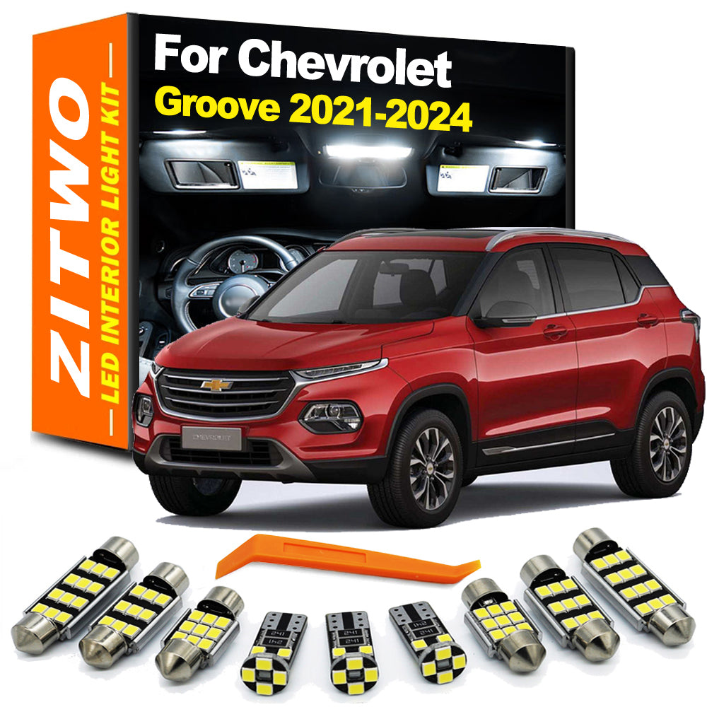 AutoGlowLED 7Pcs Canbus LED Interior Light Kit for Chevy Groove 2021-2024