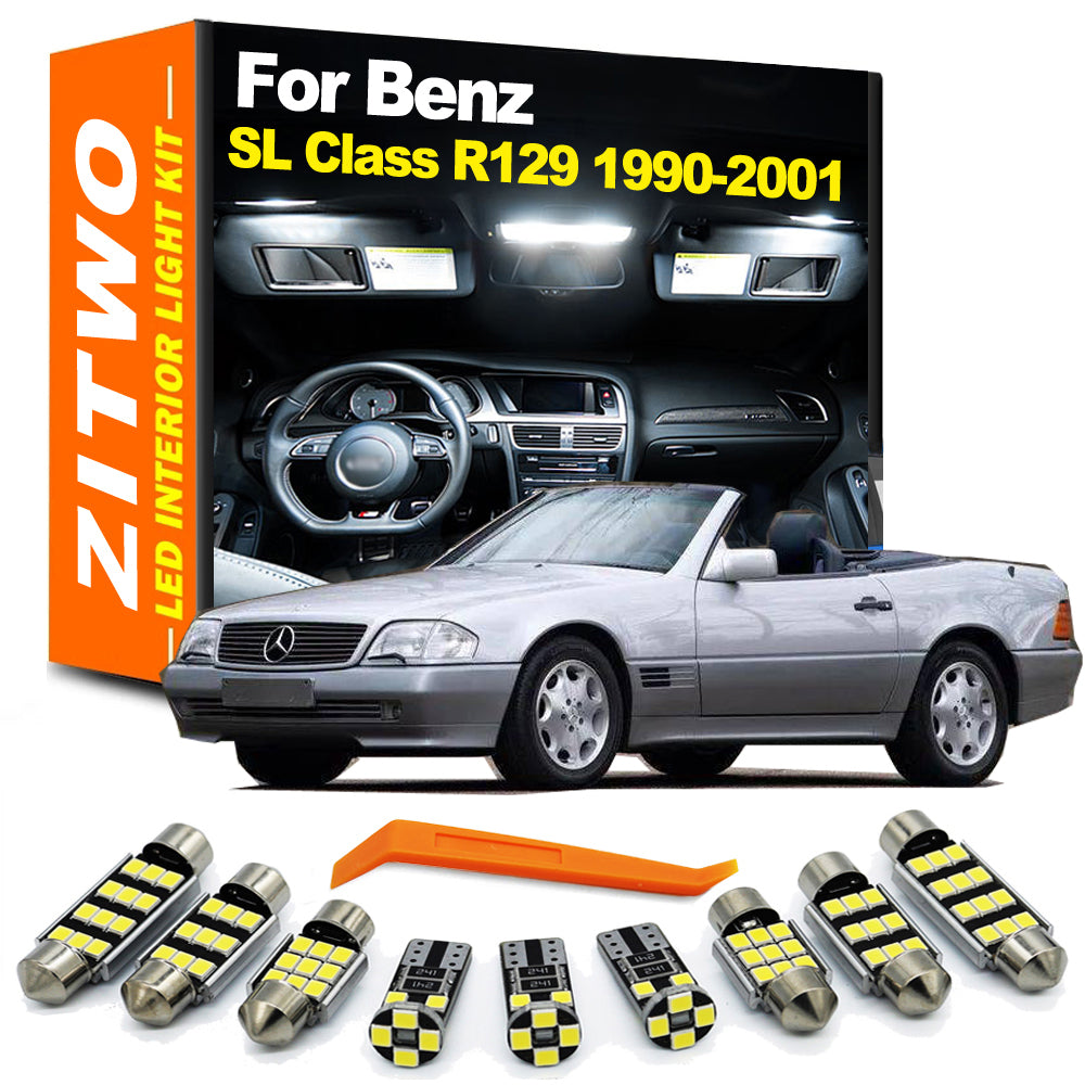 AutoGlowLED 11Pcs LED Interior Light Kit for Mercedes SL R129 1990-2001