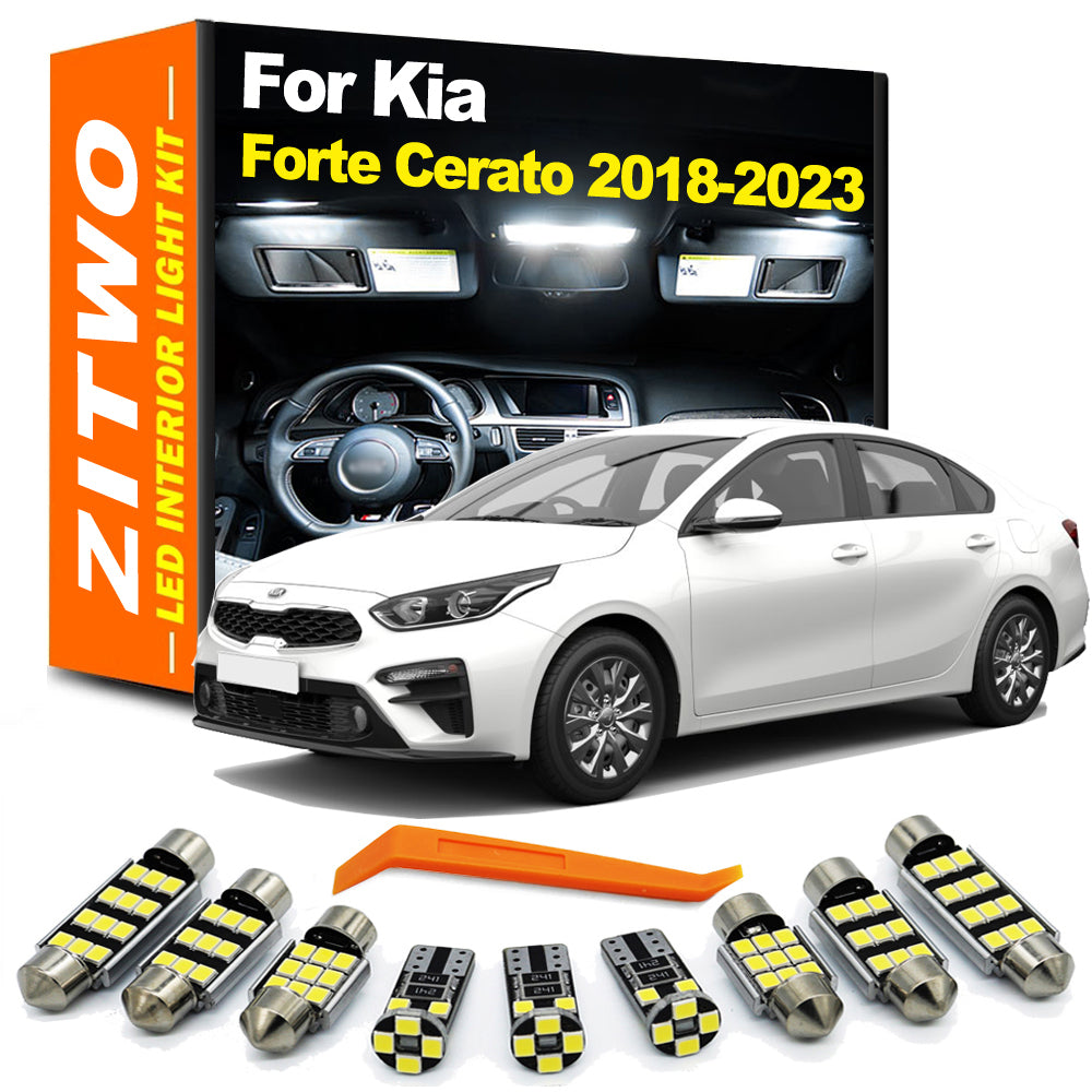 AutoGlowLED 13pc LED Interior Light Kit for Kia Forte Cerato K3 2018-2023