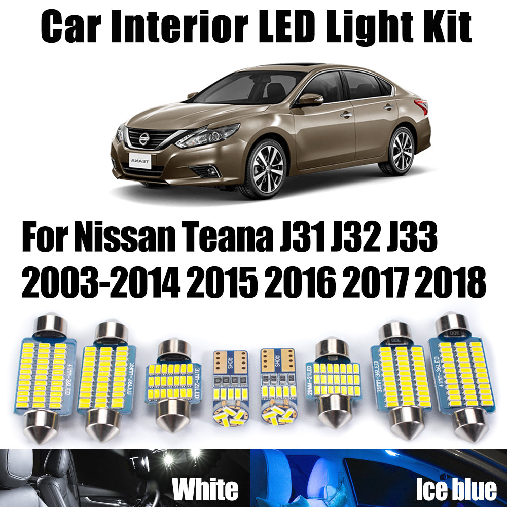 AutoGlowLED Canbus LED Interior Light Kit for Nissan Teana J31 J32 J33