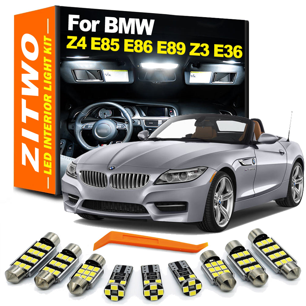 AutoGlowLED LED Interior Light Kit for BMW Z3 E36 Z4 E85 E86 E89 1995-2017