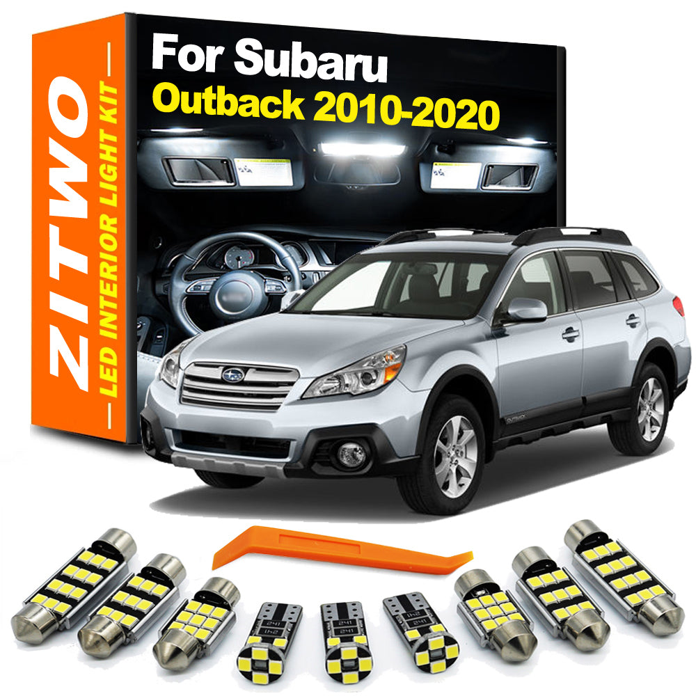AutoGlowLED 14Pcs LED Interior Light Kit for Subaru Outback 2010-2020