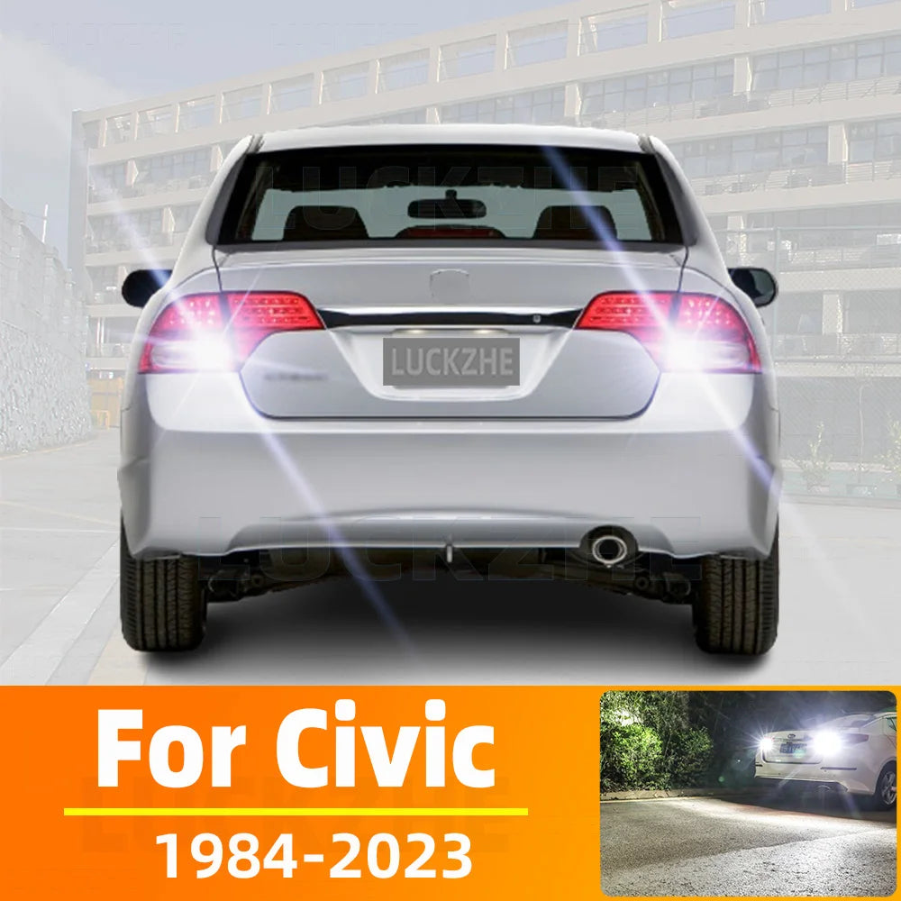 AutoGlowLED LED Reverse Light for Honda Civic 1984-2023, 2pcs Backup Lamp