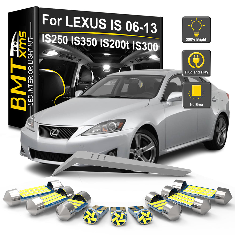 AutoGlowLED Canbus LED Interior Light Kit for Lexus IS MK2 15Pcs