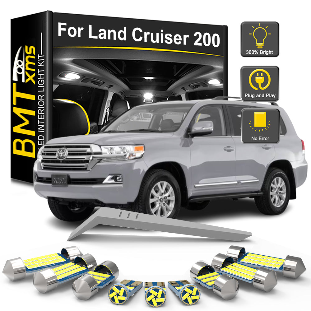 AutoGlowLED 19Pcs LED Interior Light Kit for Toyota Land Cruiser 200 Series