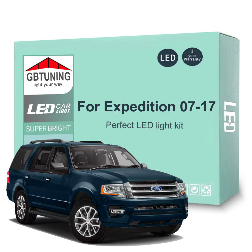 AutoGlowLED 14Pcs LED Interior Light Kit for Ford Expedition 2007-2017 Canbus