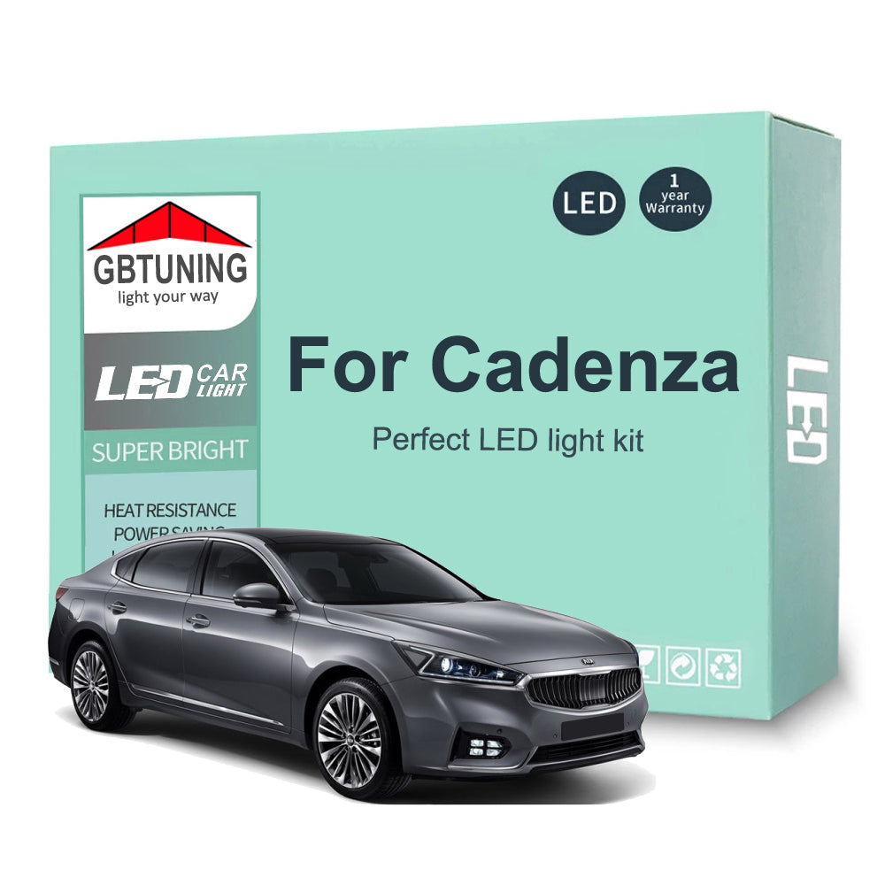 AutoGlowLED 13Pc LED Interior Light Kit for KIA Cadenza K7 VG YG 2010-2019 Canbus