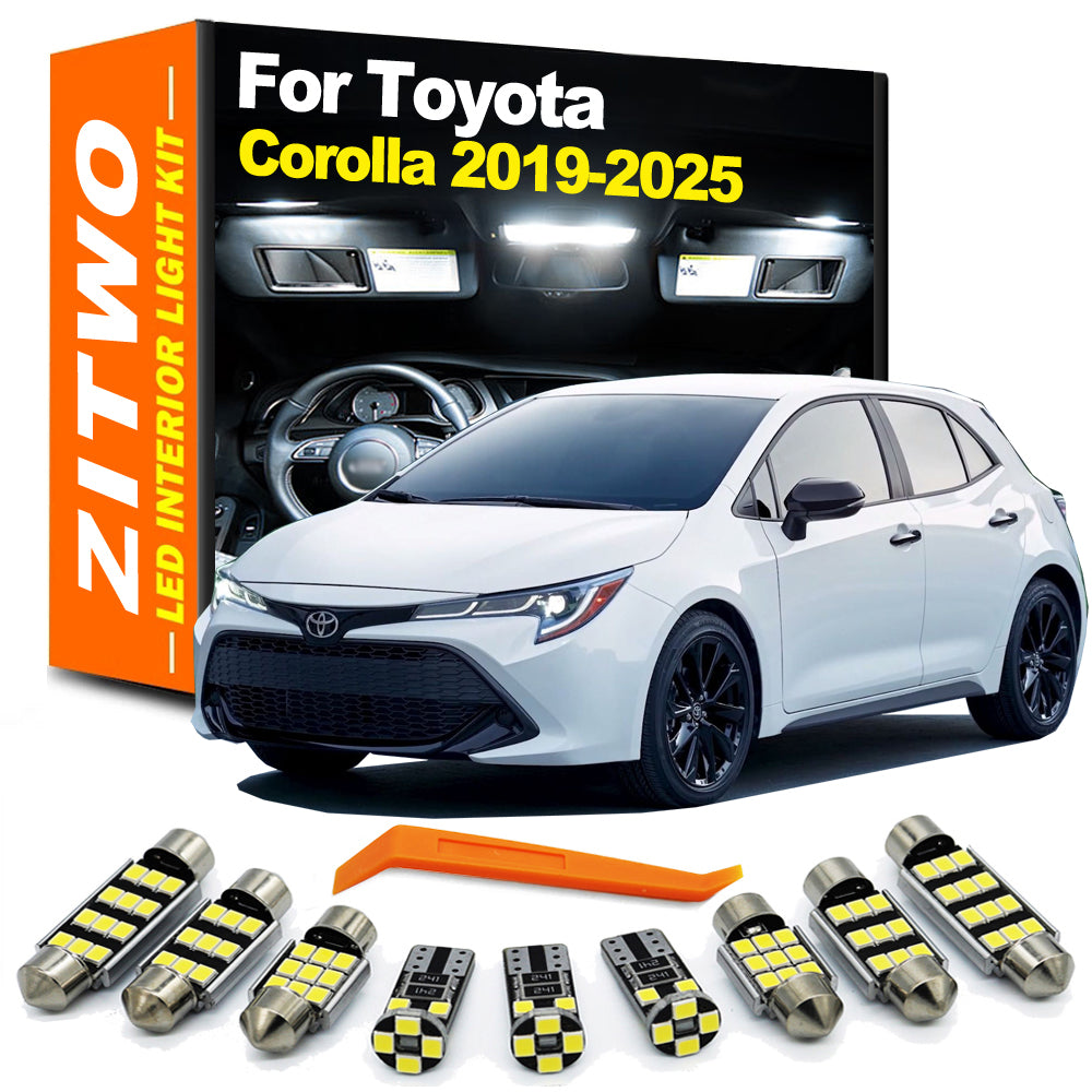 AutoGlowLED 11Pcs LED Interior Light Kit for Toyota Corolla 2019-2025