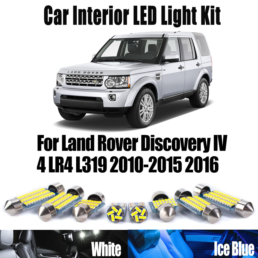 AutoGlowLED 21Pc Canbus LED Interior Light Kit for Land Rover Discovery IV LR4 L319 2010-2016