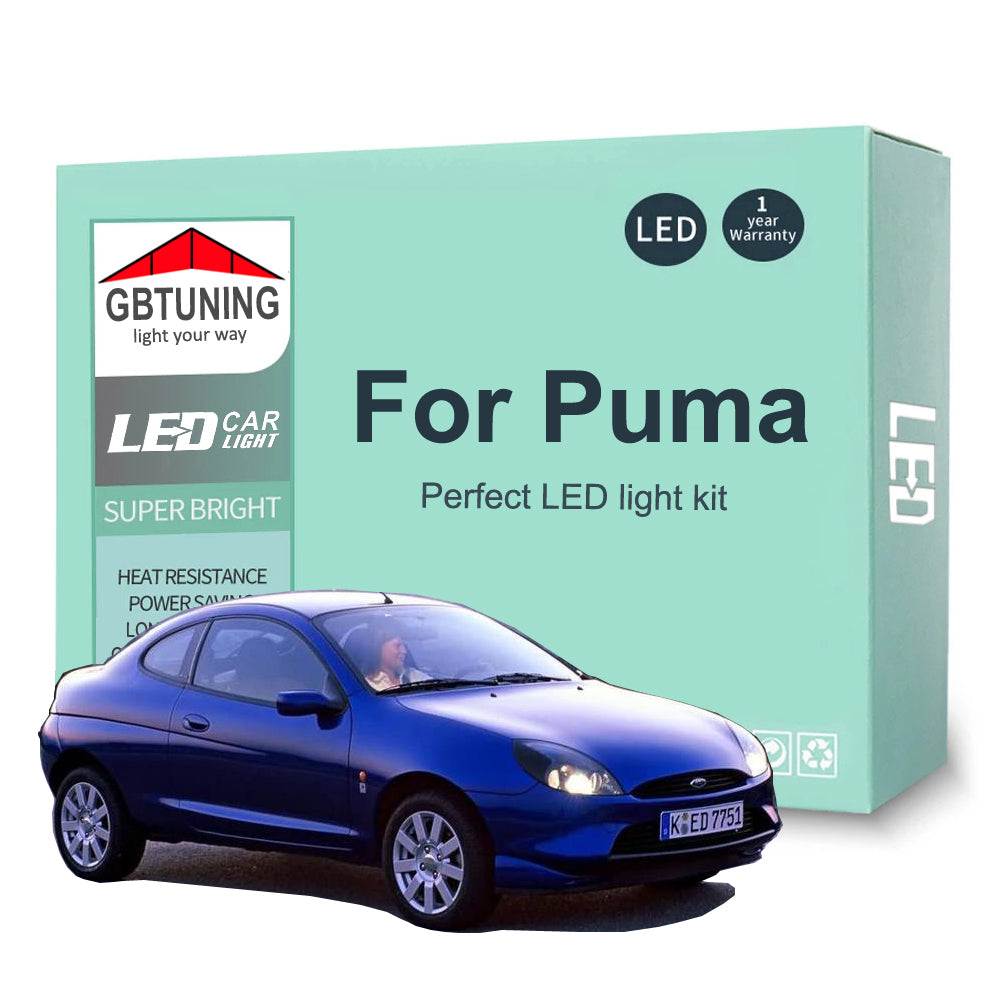 AutoGlowLED Canbus Interior LED Light Kit for Ford Puma 1997-2002 8Pcs