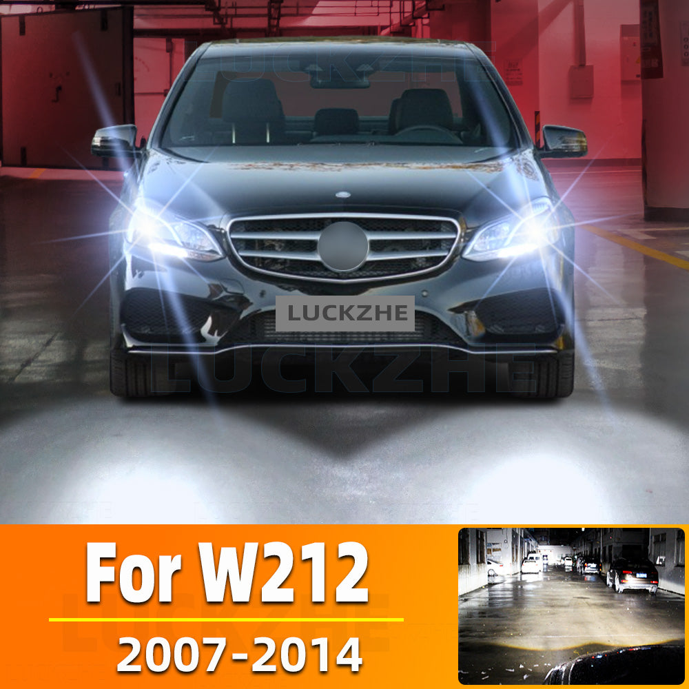 AutoGlowLED H7 LED Headlight Bulbs for Mercedes W212 2007-2014