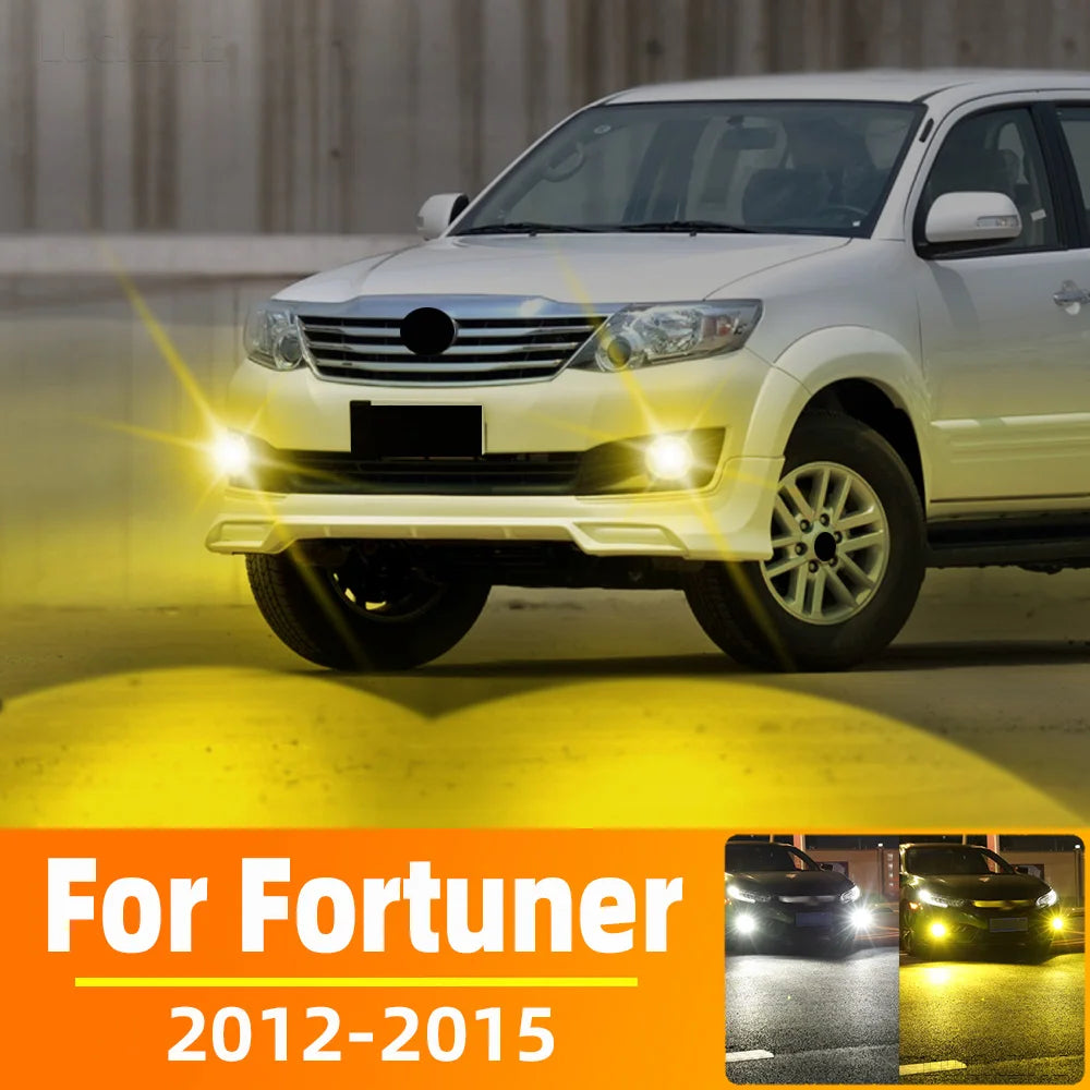 AutoGlowLED LED Fog Light Bulbs for Toyota Fortuner 2012-2015 Canbus