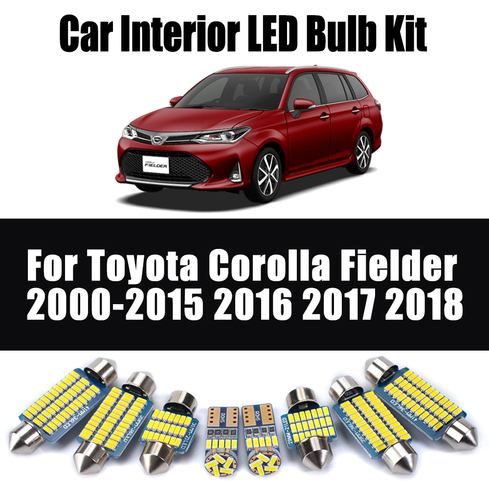 AutoGlowLED Canbus LED Interior Light Kit for Toyota Corolla Fielder 2000-2018