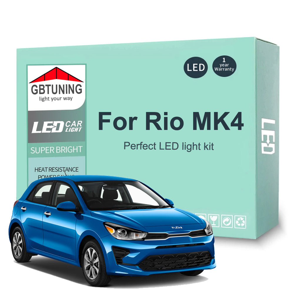 AutoGlowLED Canbus LED Interior Light Kit for KIA Rio IV MK4 YB 2017-2023