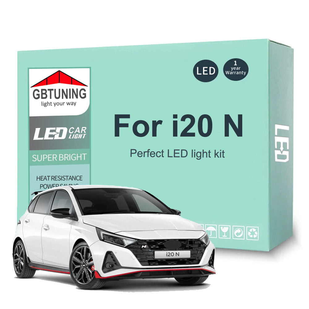 AutoGlowLED 11Pc LED Interior Light Kit for Hyundai i20N 2020-2023 Canbus