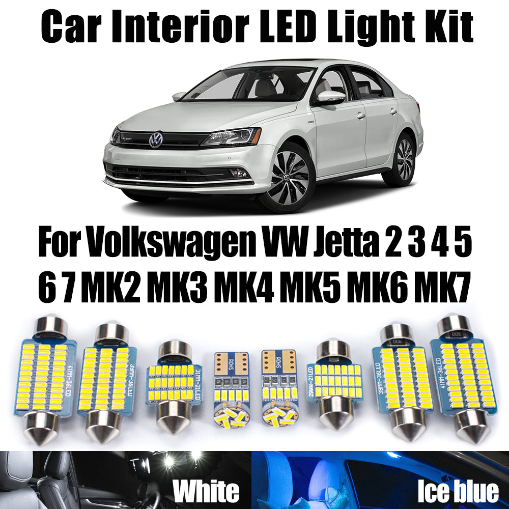 AutoGlowLED Canbus LED Interior Light Kit for VW Jetta MK2-MK7