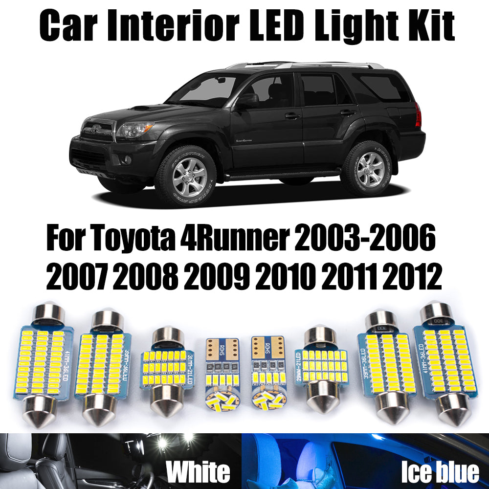AutoGlowLED 15Pcs Canbus LED Interior Light Kit for Toyota 4Runner 2003-2012