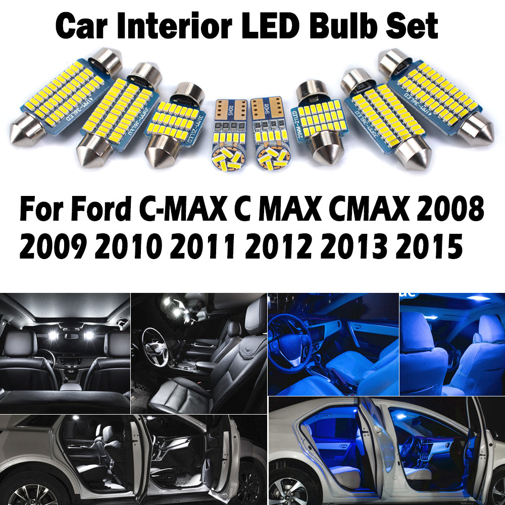 AutoGlowLED Interior LED Light Kit for Ford C-MAX 2008-2015, 14PC