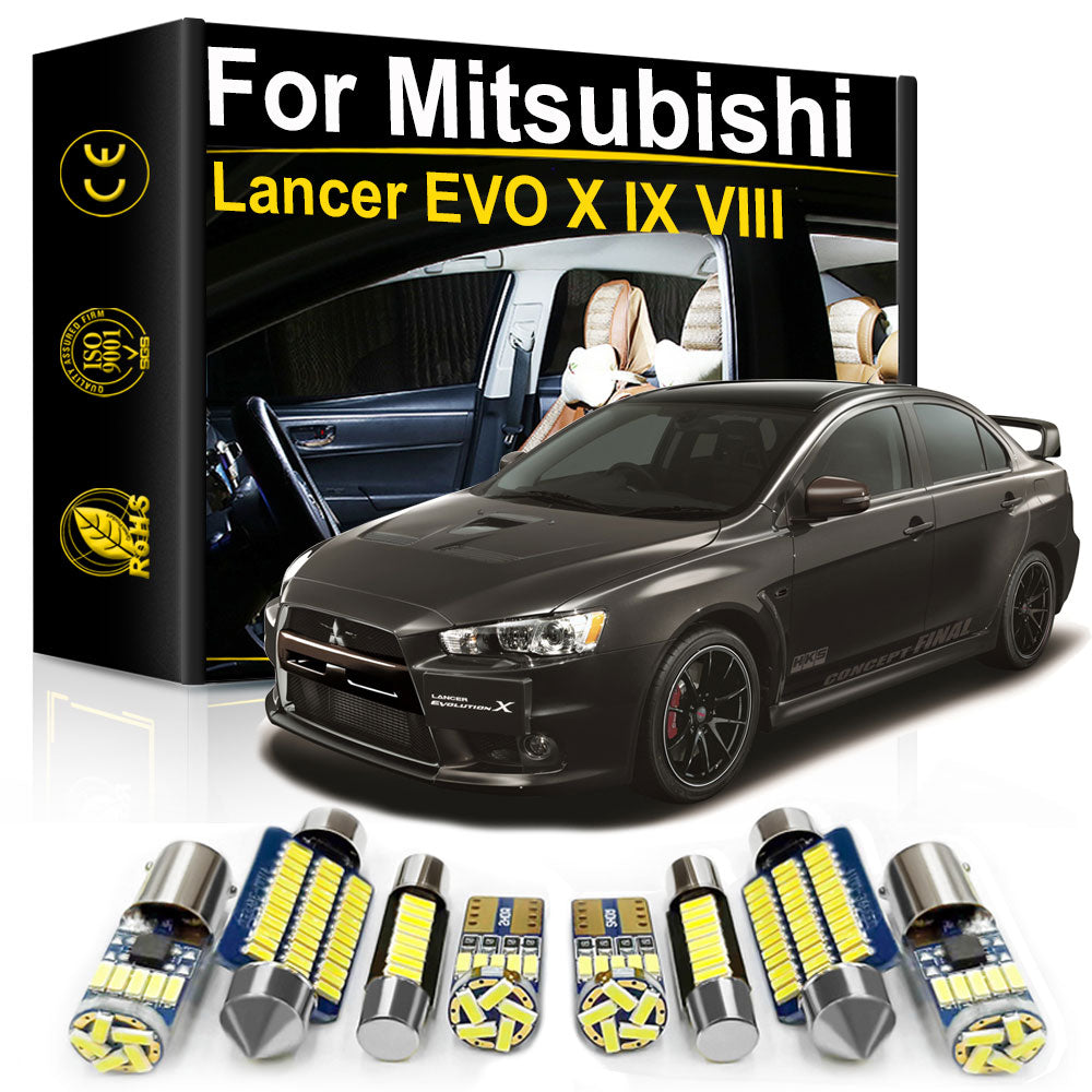 AutoGlowLED Canbus LED Interior Light Kit for Mitsubishi Lancer Evo 2003-2016