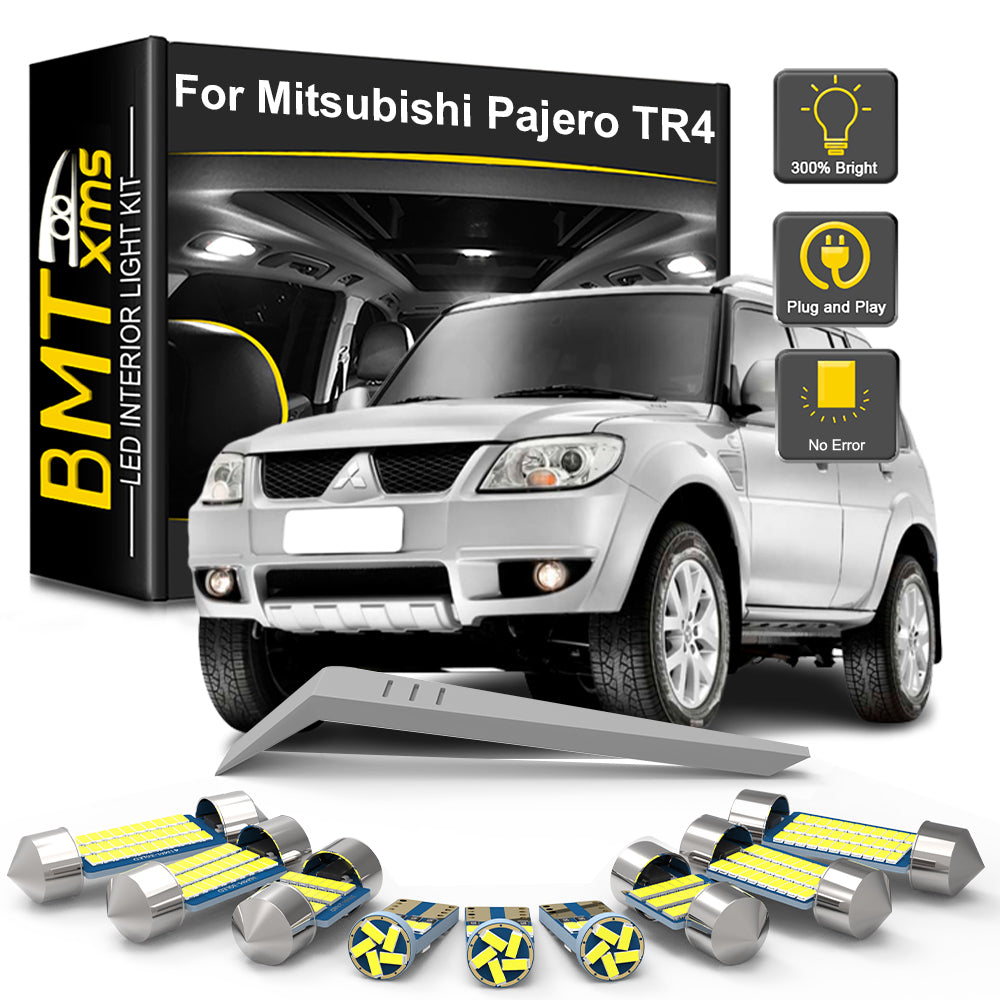 AutoGlowLED LED Interior Light Kit for Mitsubishi Pajero TR4 2002-2014, 11Pcs Canbus