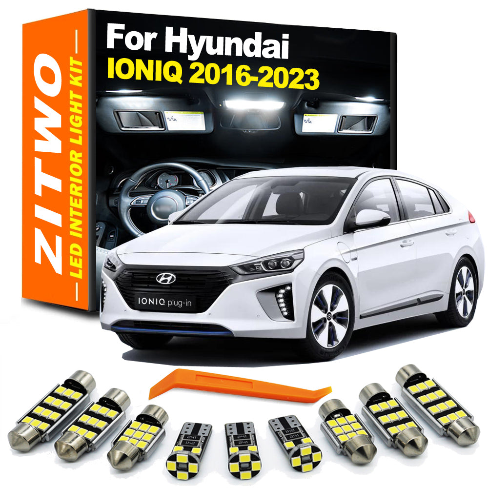 AutoGlowLED 13Pcs LED Interior Light Kit for Hyundai Ioniq 2016-2023 Canbus