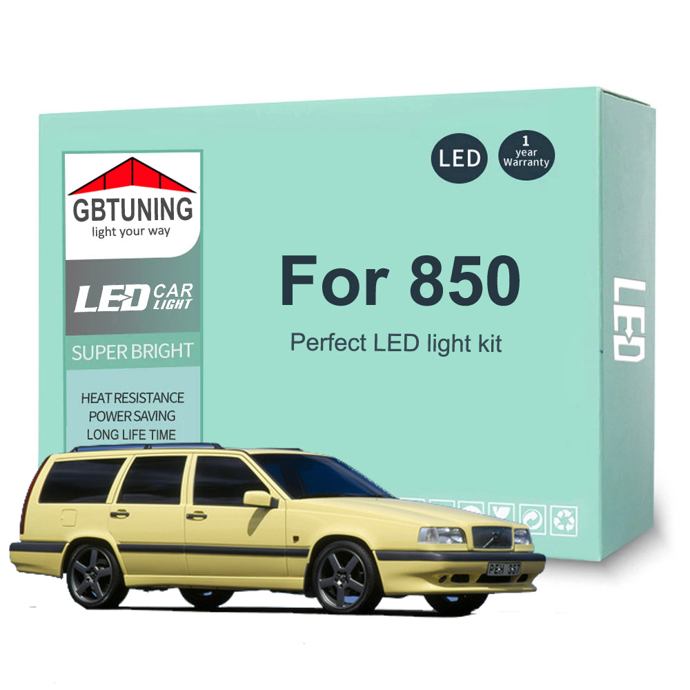 AutoGlowLED 14Pc Canbus LED Interior Light Kit for Volvo 850 1992-1997
