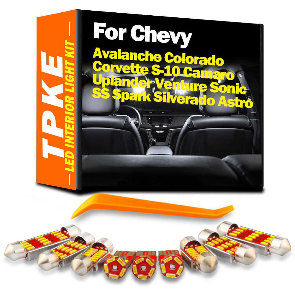 AutoGlowLED Interior LED Light Kit for Chevy Avalanche Camaro Silverado