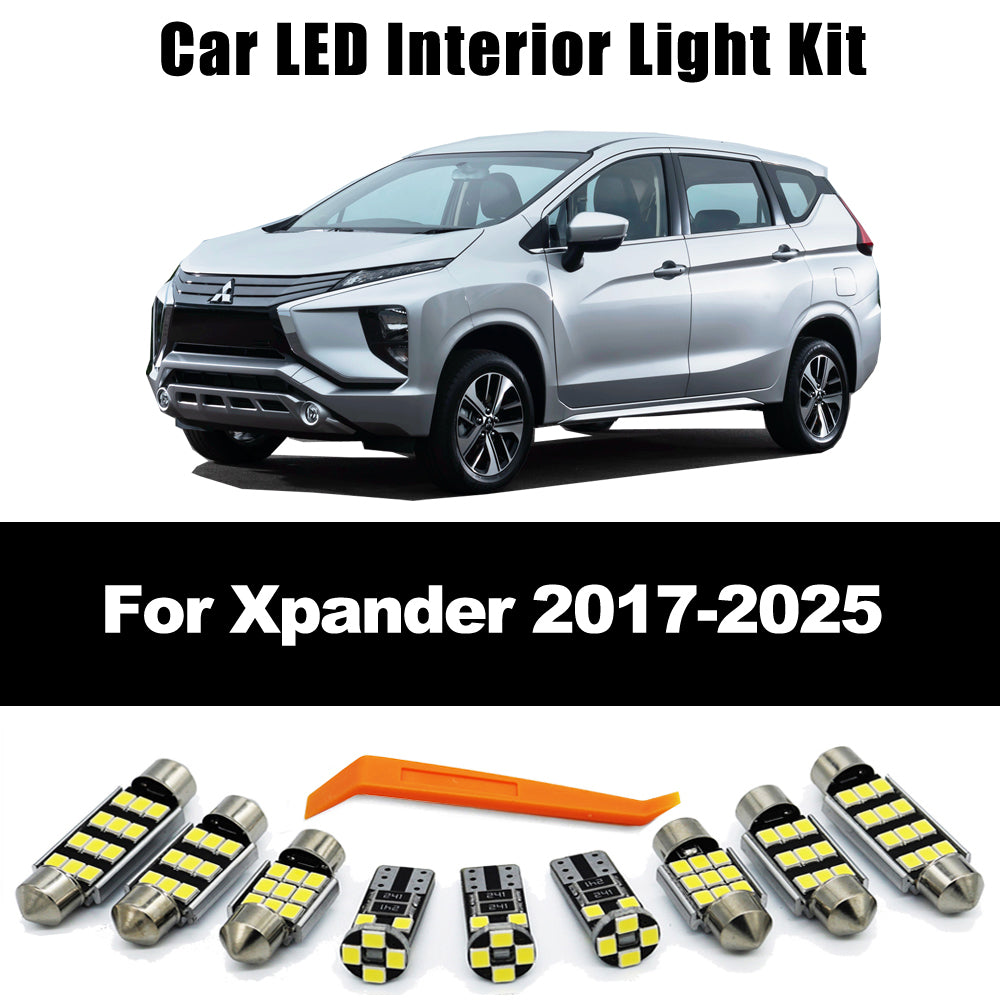 AutoGlowLED 7Pcs LED Interior Light Kit for Mitsubishi Xpander 2017-2025